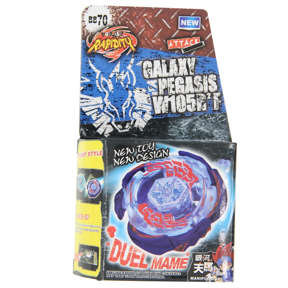 B-X TOUPIE BURST BEYBLADE Metal Fusion Toupie METAL FUSION BB70 GALAXY PEGASIS PEGASUS W105R2F 4D System DropShipping