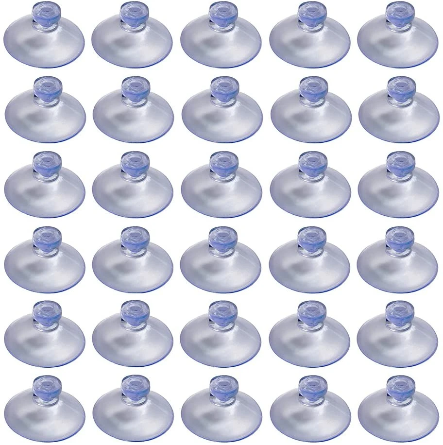 10pcs Clear 20/24/30/35/40/45/50/55mm Sucker Suction Cups Transparent Plasitc Mushroom Head Suckers Cup