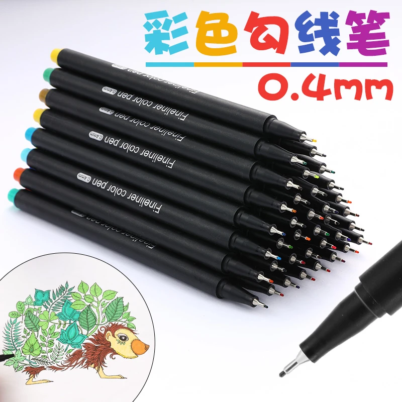 12/24/36/48/60 Gel Pen Colorful Neutral Permanent Fineliner Pens For School Office Art Marker Pen Set Ink Markers Pen 04031
