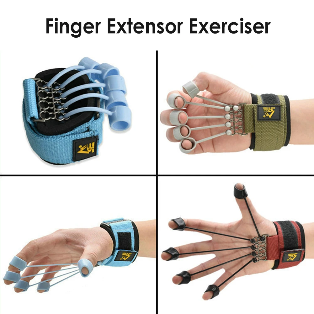 Finger Gripper Strength Trainer fitness gym sport Finger Trainer Finger Exerciser Resistance Bands portable fitness equipment