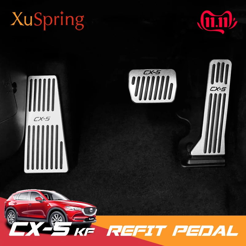 For 2013-2020 Mazda CX-5 CX5 KF Car Refit Accelerator Footrest Pedals Gas Plate Clutch Throttle Brake Treadle Styling