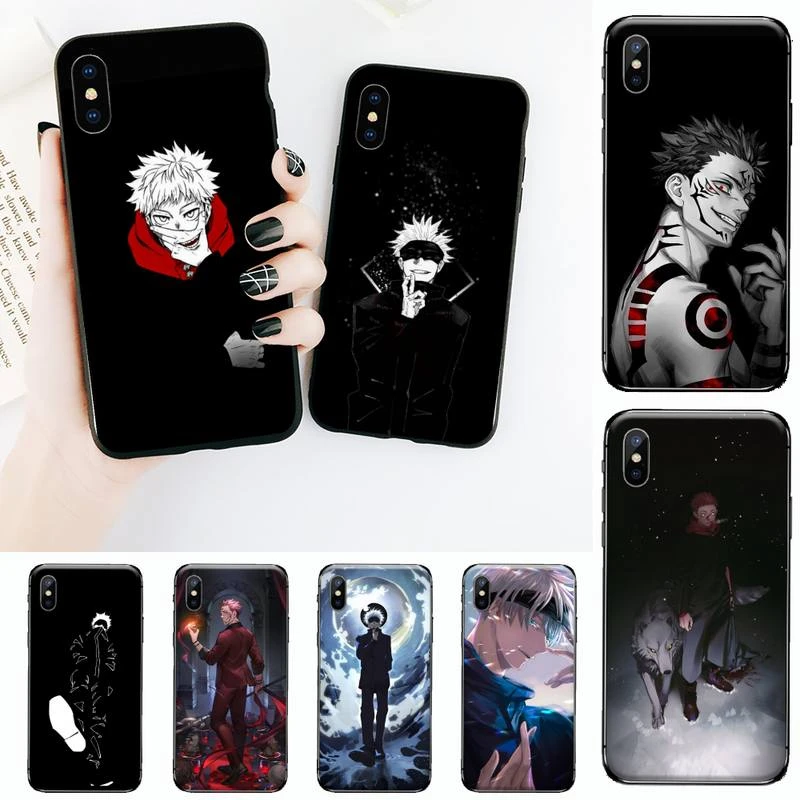 Jujutsu Kaisen Satoru Gojo anime Phone Case for iPhone 11 12 13 mini pro XS MAX 8 7 6 6S Plus X 5S SE 2020 XR