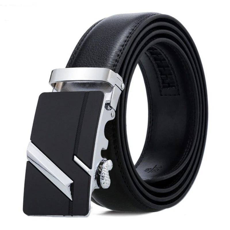 Men Belt Male Belts For Men Strap Quality Genuine Leather Belt Men Automatic Buckle black Belts Cummerbunds cinturon hombre