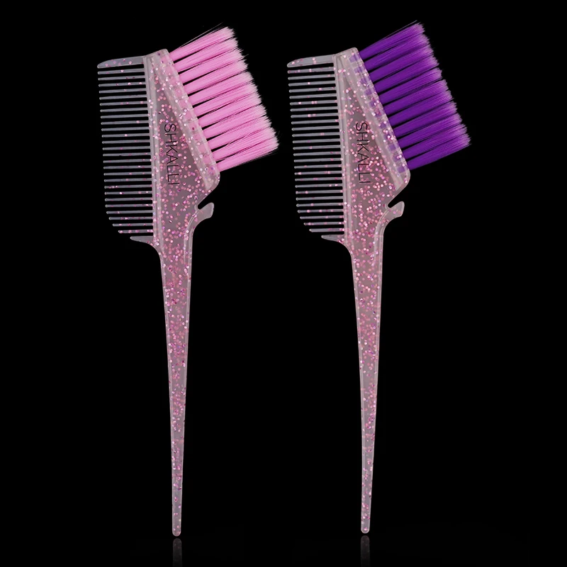 Galaxy Glitter Hair Color Brushes Rounded Hair Color Brush  Hair Dye brush and comb for Hair Dye and Root Touch Up