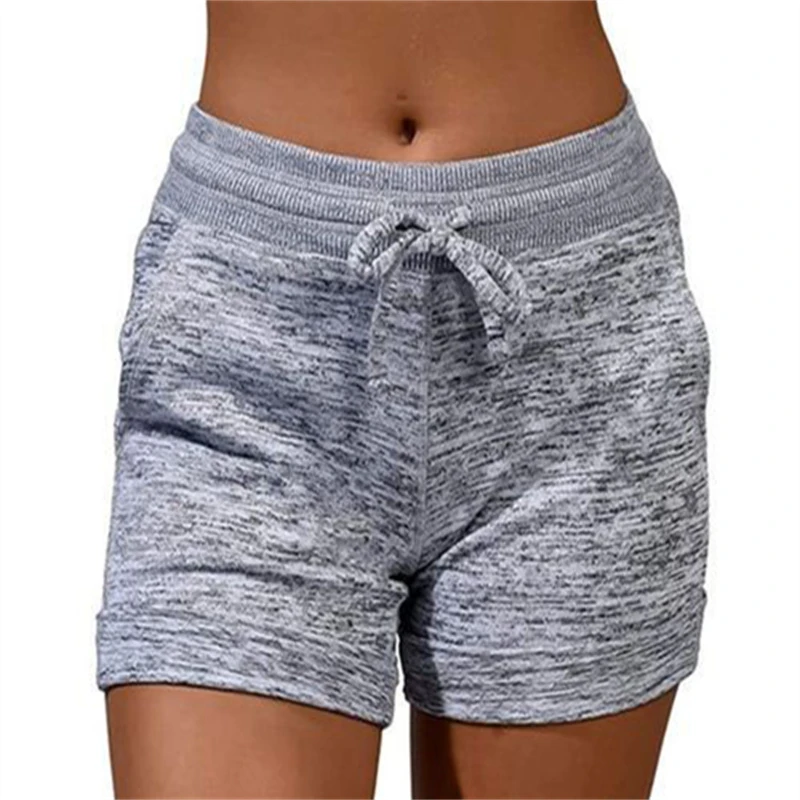 2021 Women Shorts Summer Causal Sexy Drawstring Quick Dry Elastic Sports Fitness Loose Shorts Female Plus Size женские шорты