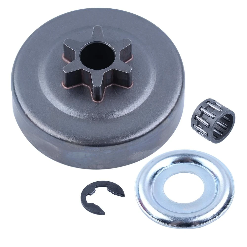 3/8 6T Clutch Drum Sprocket Washer E-Clip Kit For STIHL Chainsaw 017 018 021 023 025 MS170 MS180 MS210 MS230 MS250 1123 640 2003
