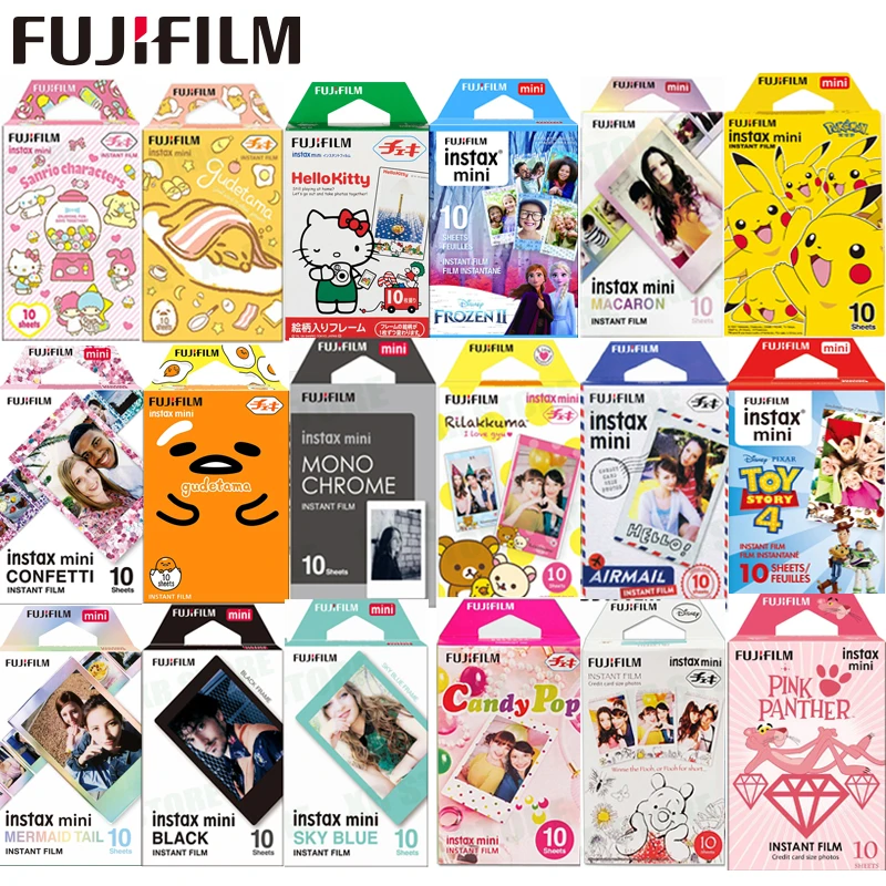 Fujifilm 10-100 Sheets Alice Cartoon Instant Photo Paper cartoon Film For Fuji Instax Mini 11 9 8 70 7s 50s 90 25 Share SP-1 2
