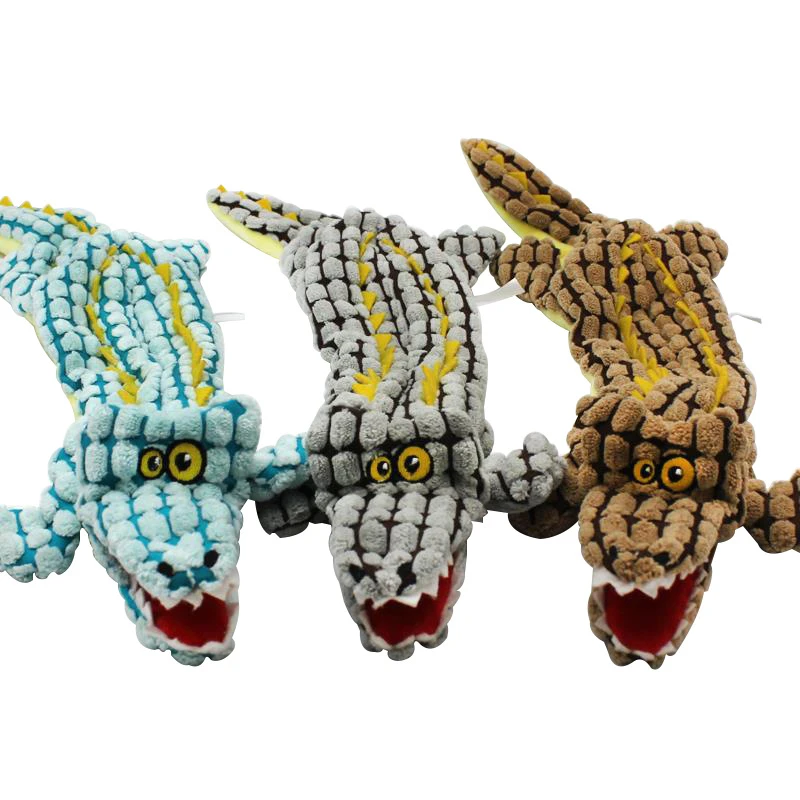 Creative Crocodile Plush Pet Dog Toys Small Medium Dogs Chew Squeaky Toy Pets Puppy Squeak Supplies Accessories