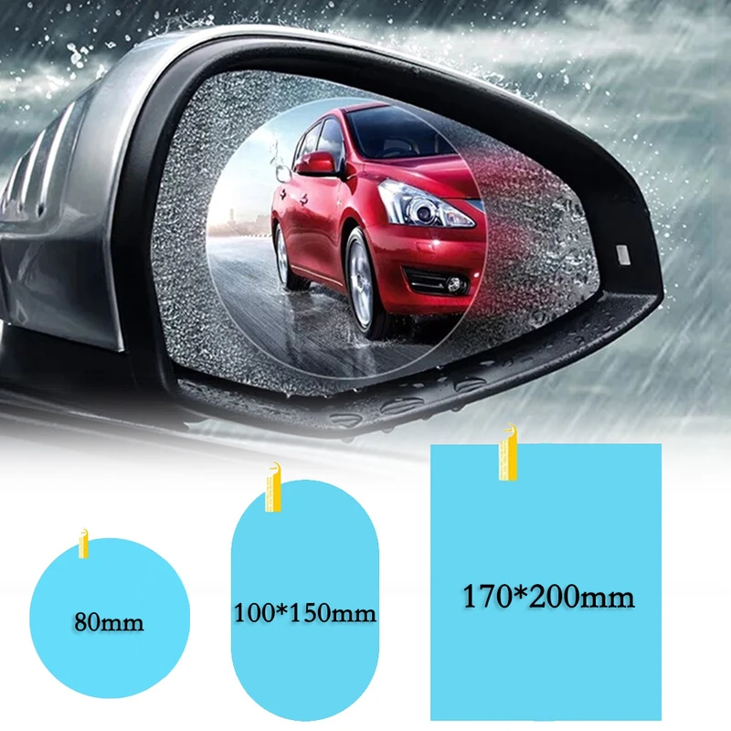 Rain-proof Clear Car Film Rearview Mirror Protection Waterproof Film Auto Window Glass Sticker Film