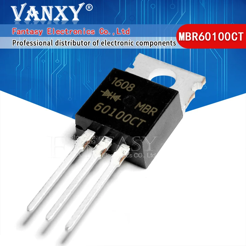 5pcs MBR60100CT TO220 MBR60100TO-220 60100CT V60100C Schottky diode 60A 100V original