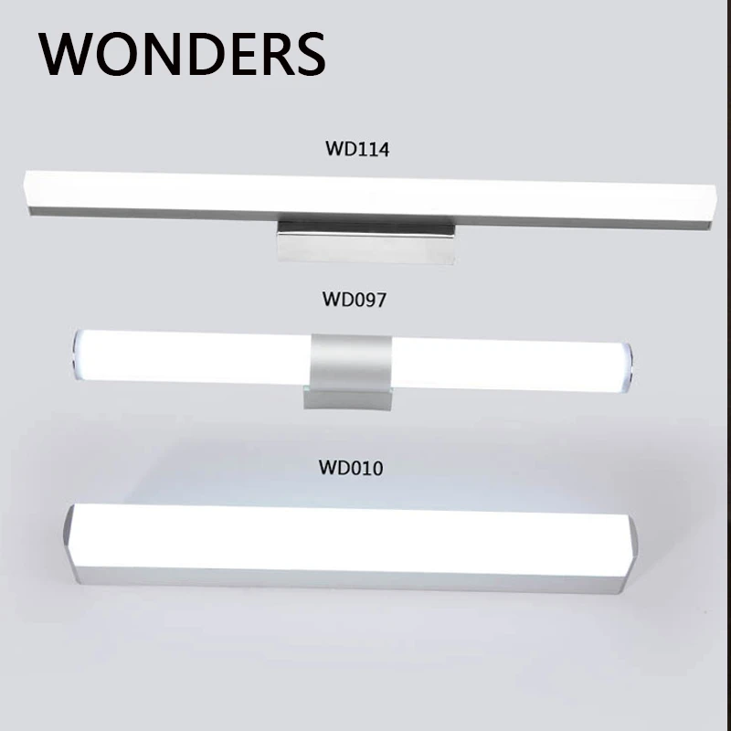 Modern Wall Lamp Super Bright Long Strip wall decor бра Mirror Light Simple Style Acrylic luminaria For Bathroom Bedroom lampara