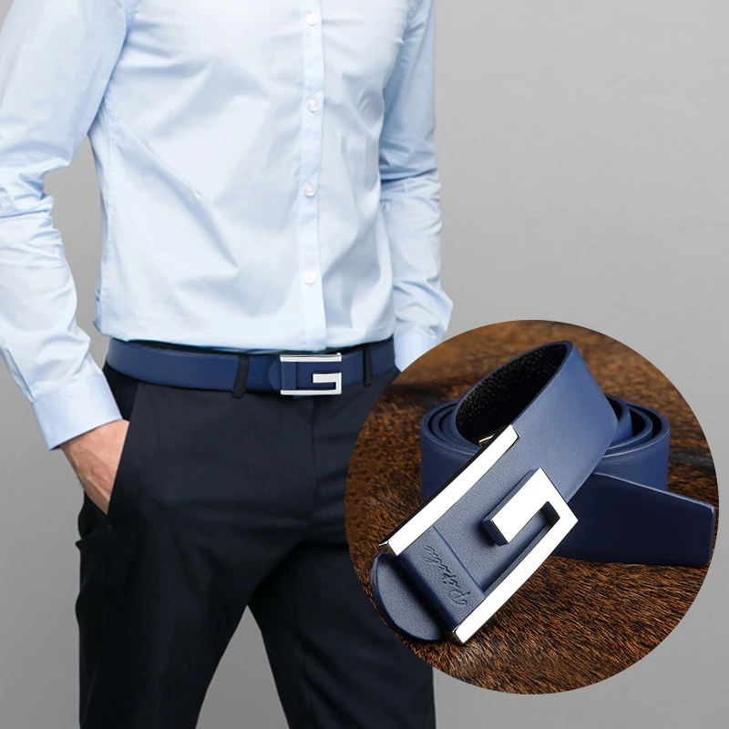 Designer Belts Men High Quality blue luxury brand Casual Luxury Famou Brand Wedding ceinture homme Cowskin Waistband Waist Strap