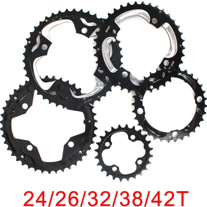 104BCD 64BCD Chainirng MTB Double/Triple Speed Chainwheel 24/26/32/38/42T Mountain Bike Crankset Bike Parts for Shimano Crankset