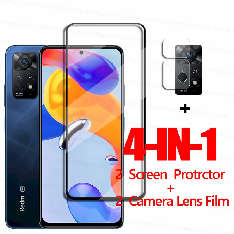 Screen Protector For Xiaomi Poco F3 Glass Poco F3 X3 M3 M4 Pro 5G Tempered Glass Protective Phone Film Redmi 10 9T Note 11 Pro