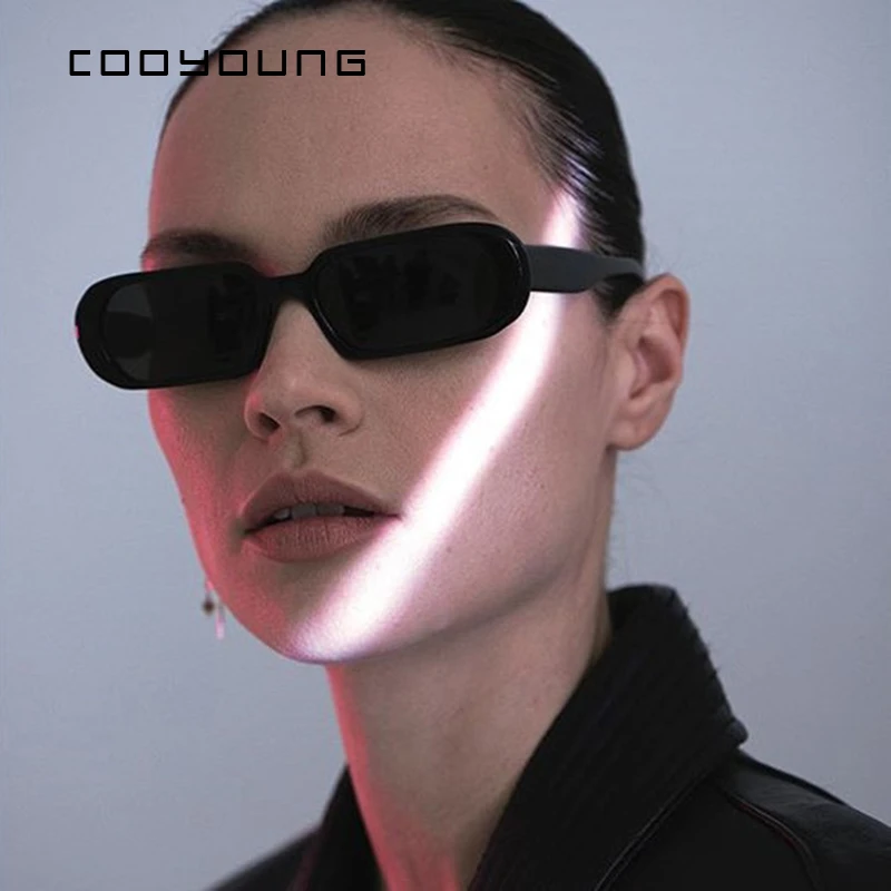 COOYOUNG  Fashion Female Trendy Small Frame Sunglasses Women Luxury Brand Candy Color Lens Sun Glasses Ladies Shades