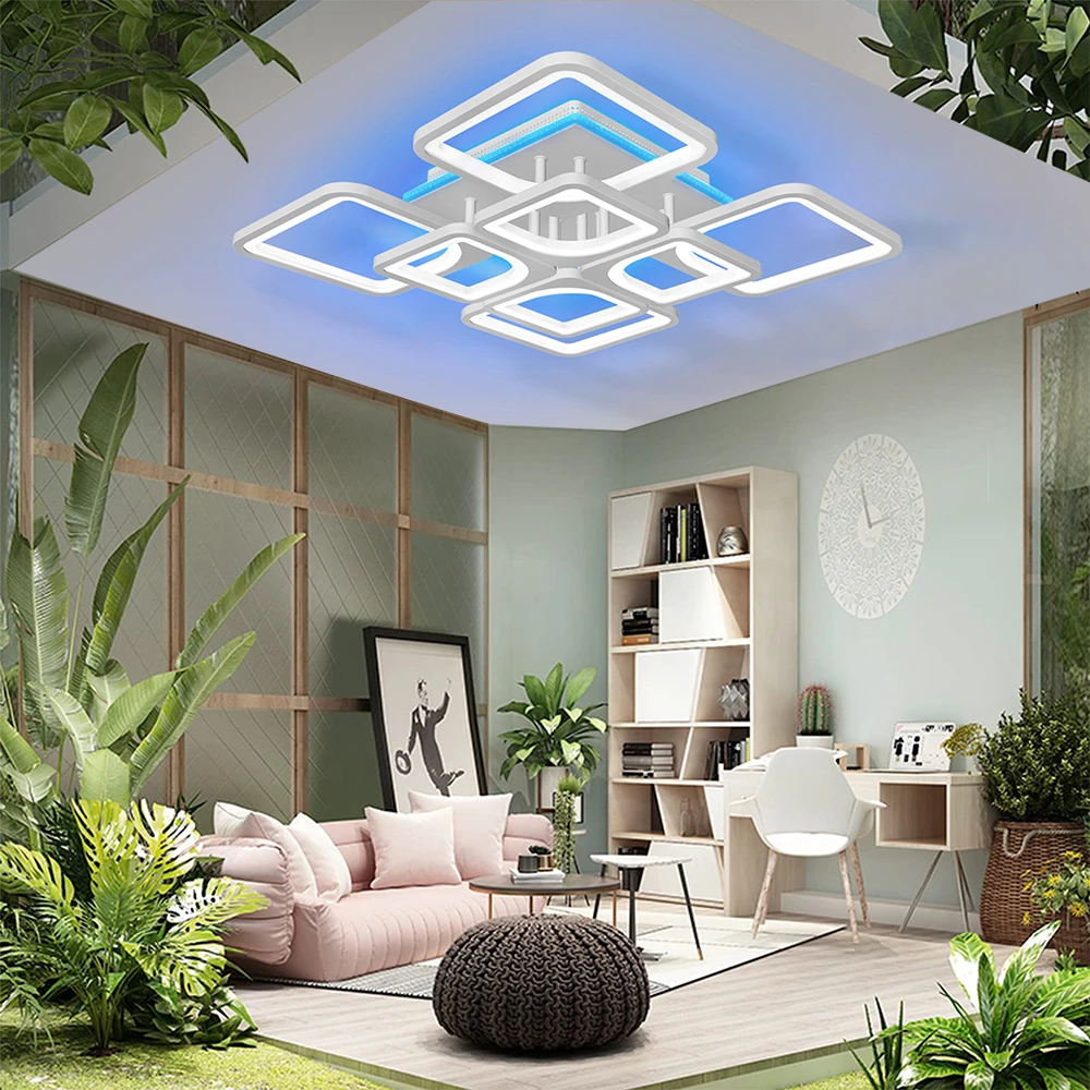 2020 new chandelier household lamp modern luster with backlight effect living room bedroom dining room household ceiling lamp