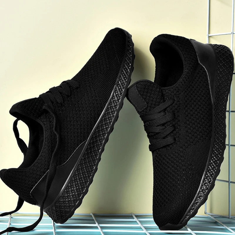 Men's Sneakers Casual Shoes 2021 New Breathable Mesh Black Men Shoes Spring High Quality Tenis Shoes Big Size Zapatillas Hombre