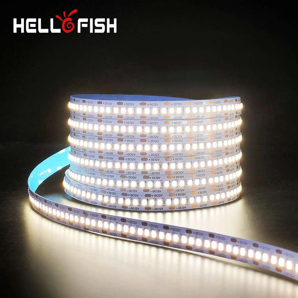 2835 LED Strip SMD 1200 LED Chip 12V LED Flexible PCB Light LED Backlight Strip LED Tape 240 LED/m  White/Warm White