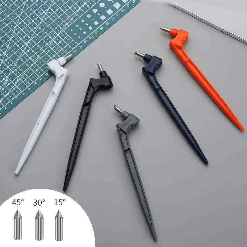 DIY Art Craft Cutting Tools 360 Rotating Blade Paper Cutter 3 Replace Knife Wear Resisting Cutting Tool Window Grilles Making