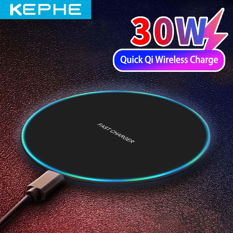 20W Fast Wireless Charger For Samsung Galaxy S9/S20 S8 Note 9 USB Qi Charging Pad for iPhone 12 11 XS Max XR X 8 Huawei P30 Pro