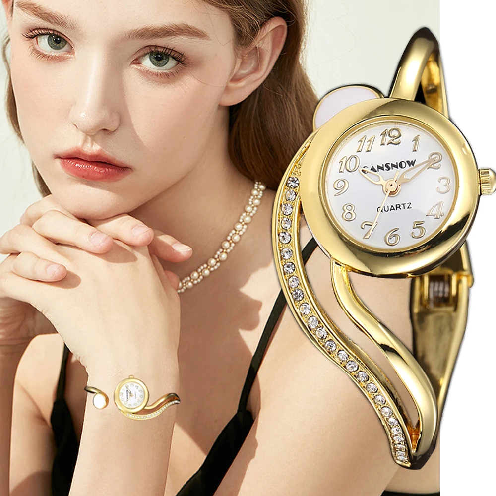 Women's Watches 2021 Luxury Bracelet Watch Gold Silver Dial Small Dial Dress Quartz Wristwatch Gift for Women reloj mujer