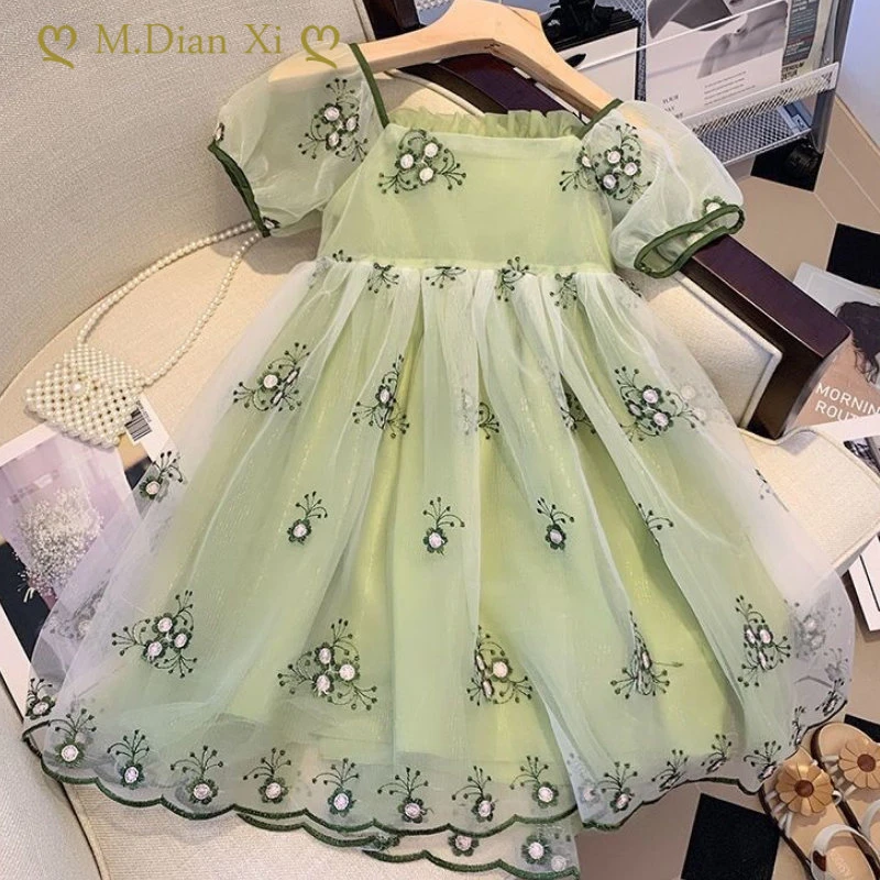 Girl Dress Summer Baby Kids Clothes Princess Frozen Anna Elsa Dress Snow Queen Cosplay Costume Party Birthday Children Clothing