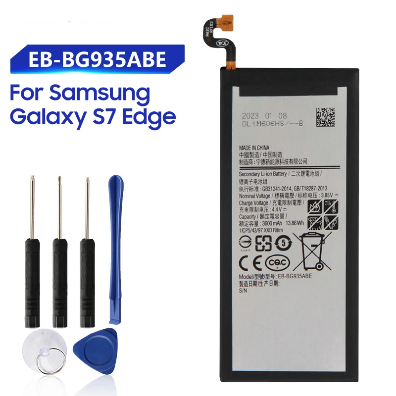 Original Replacement Samsung Battery For Galaxy S7 Edge SM-G935F G9350 G935FD Genuine Phone Battery EB-BG935ABE EB-BG935ABA