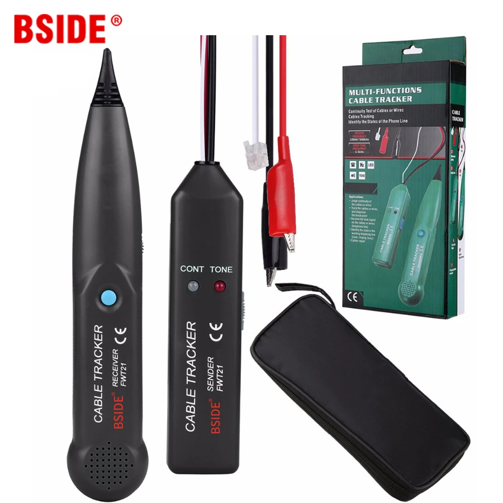 BSIDE Cable Tracker Network Telephone line Detector wire finder wiring Wires Trace breakpoint location test Better than MS6812