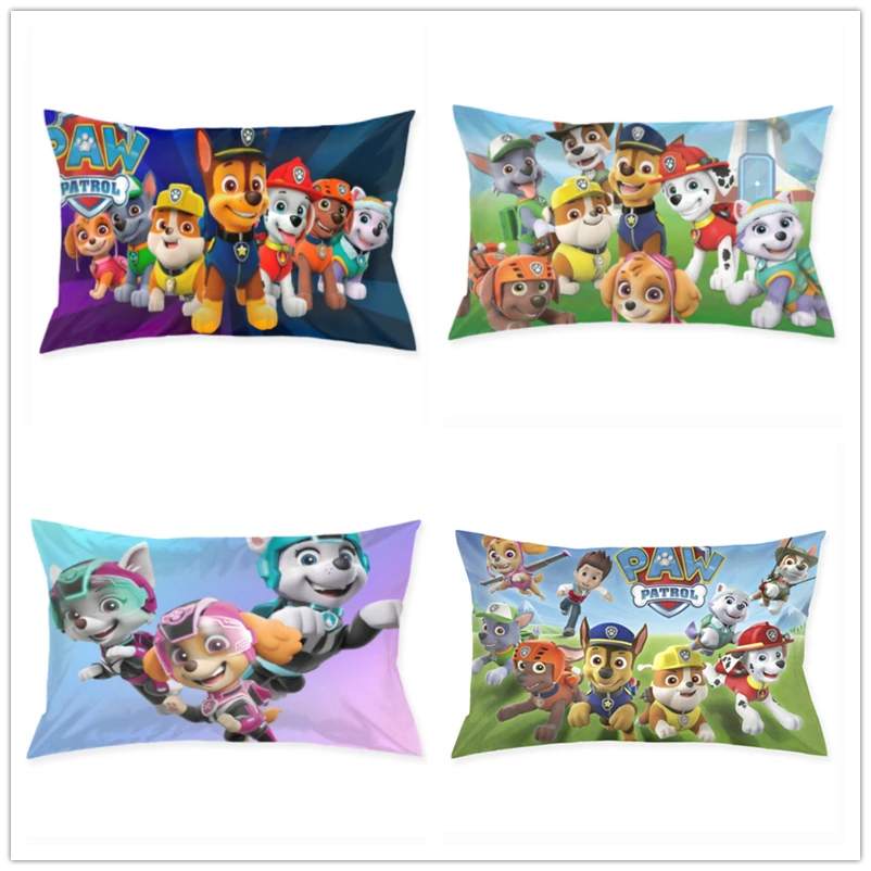 2021 Paw Patrol Pillowcase Comfortable Pillow Cover Pillowcase for Bed Throw Sofa Car Home Decorative Single Pillow Covers Gift