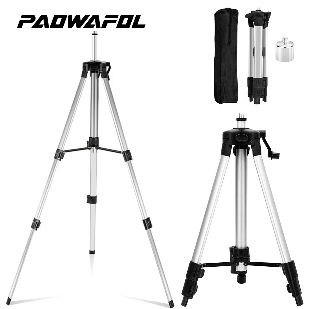 1.2M/1.5M/2.1M Laser Level Tripod Adjustable Height Thicken Aluminum Tripod With 5/8
