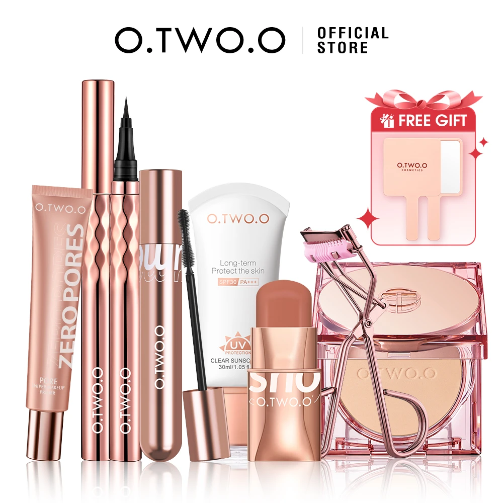 O.TWO.O 11pcs/set Full Makeup Kit Include Eye Shadow Blusher Concealer Contour Highlight Mascara Eyebrow Eyeliner Loose Powder