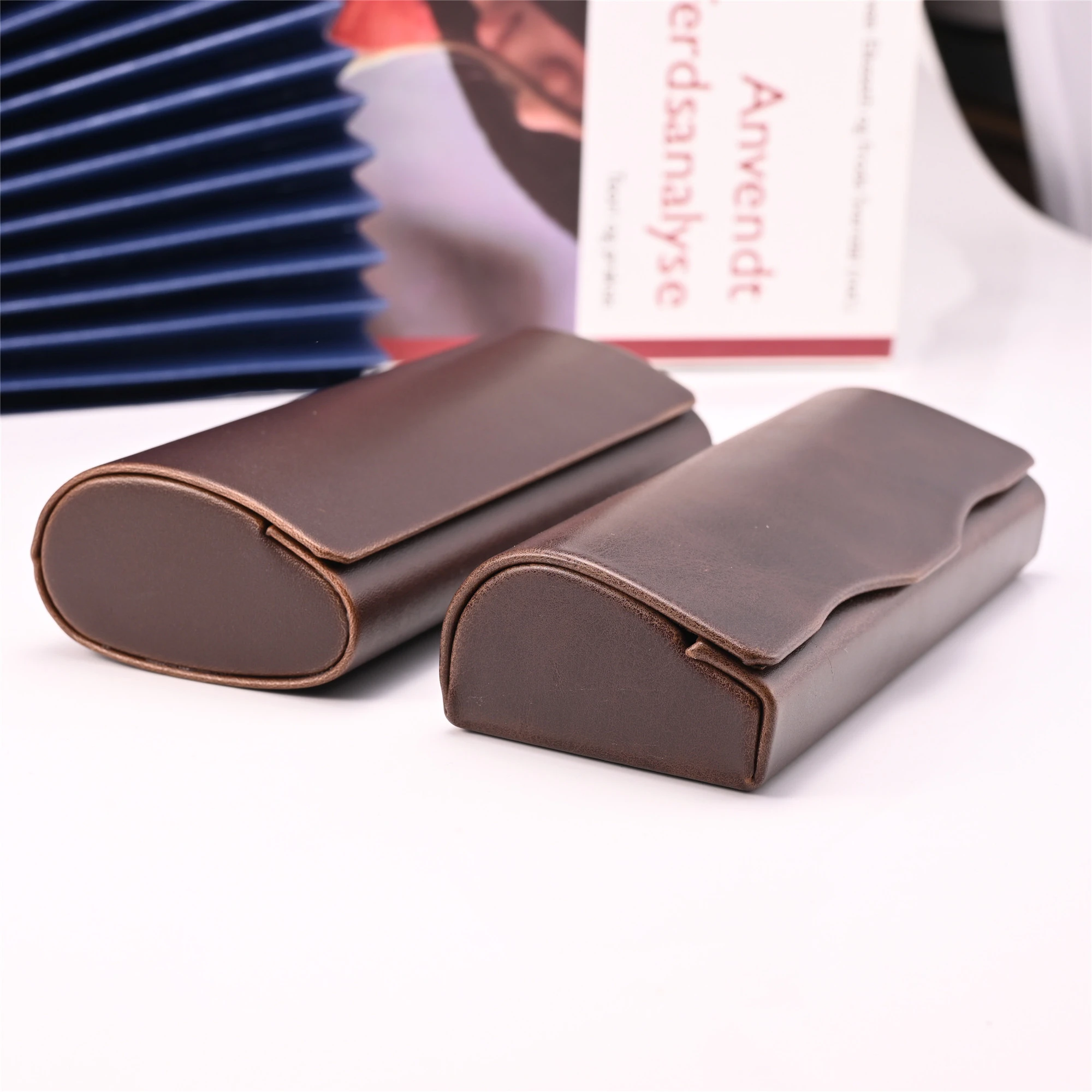 cubojue hard brown spectacles box glasses case men women vintage cases retro wholesale