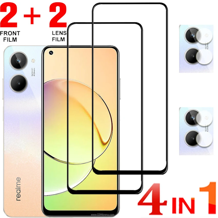 Película, Glass for Realme-7-5G Screen Protector Realmi 7-5G 7-Pro C21 8i 8S Realme GT Neo 2 5G Camera Film Glass Realme 8 Pro