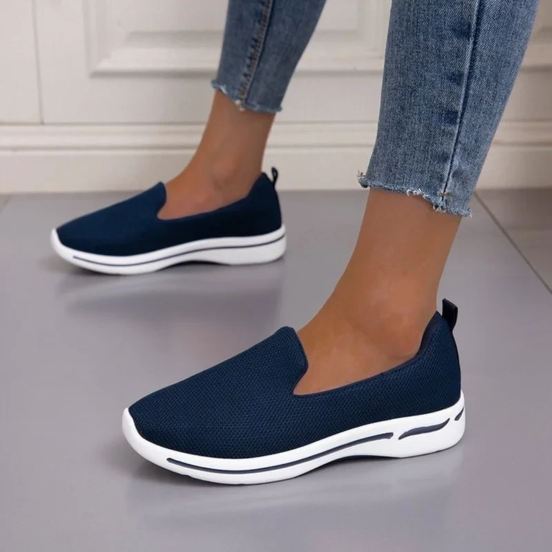 Spring Autumn Women Casual Sport Sneakers Women's Breathable Slip-On Shoes Female Light Platform Shoes Zapatillas Mujer