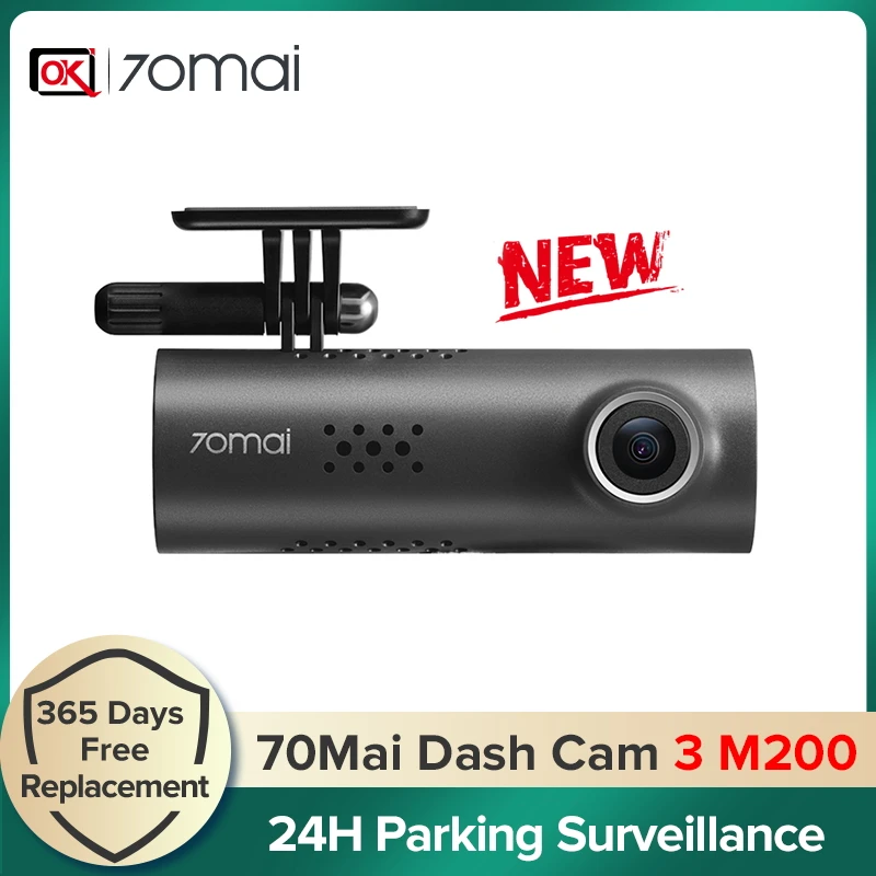 70mai Dash Cam 1S Car DVR 70 mai Camera Support Smart Voice Control wifi Wireless Connect 1080P HD 130 Degree FOV