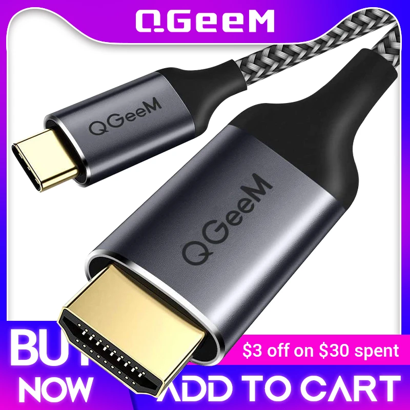 usb c to hdmi cable Compatible adapter 4k 60HZ usb type c to hdmi 2.0  Thunderbolt 3 cable for Macbook Huawei Mate10 Sumsang S8