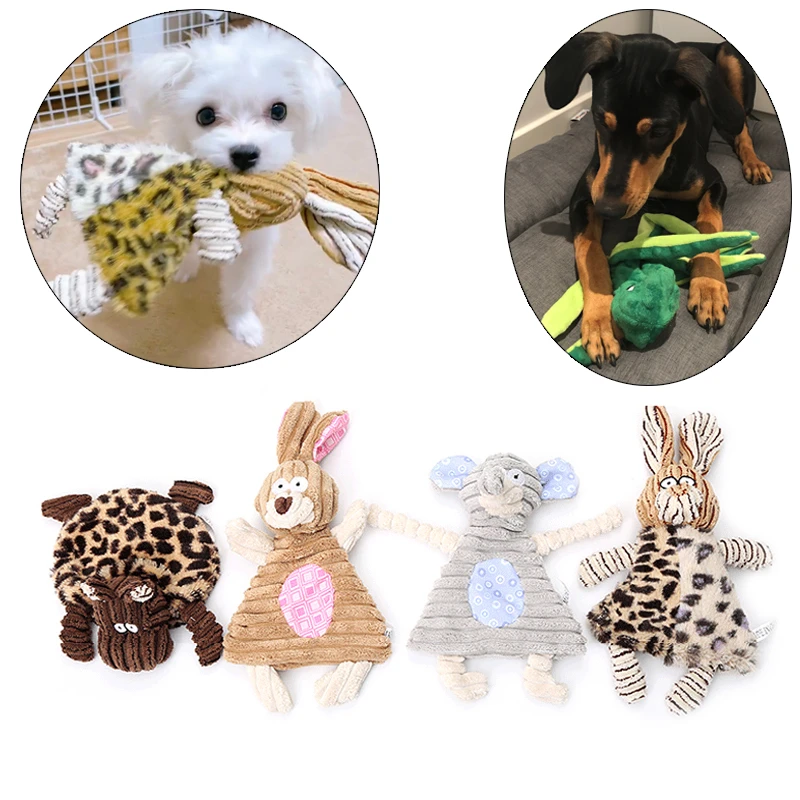 Animal Shape Cleaning Teeth Pet Dog Toys for Small Dogs Plush Ring Paper Squeaky Puppy Toy Dog Accessories cachorro brinquedo