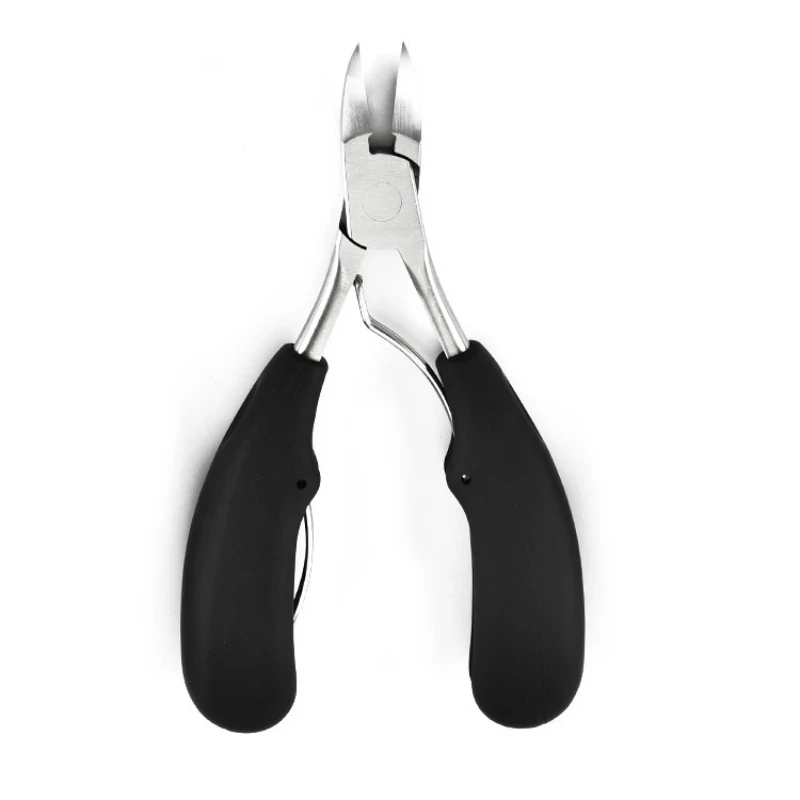 1 pcs Double Spring Plastic Handle Fingernail &Toenail Cuticle Nipper Trimming Cutter Scissor Plier Nail Clipper Cutter Tool