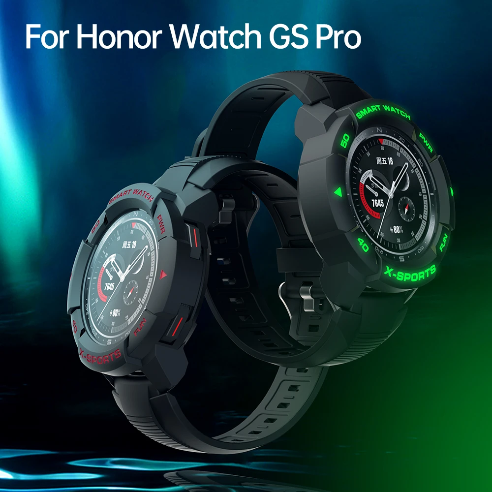 SIKAI 2020 New Case For Huawei Honor Watch GS Pro TPU Shell Protector Cover Band Strap Bracelet Charger for Honor GS Pro Watch