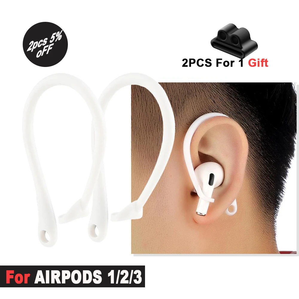 Luxury Earpods Holder for Airpods pro Hook ear buds bluetooth Wireless Earphone earhook Silicone Sport air pods 3 accessories