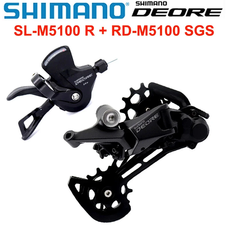 SHIMANO DEORE 11 Speed M5120 M5100 MTB Mountain Bike Rapidfire Plus Shifting Lever + Rear Derailleur SHADOW RD+