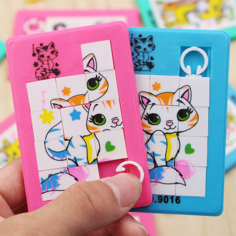 Plastic 3D Puzzles Cartoon Animal Number Jigsaw Puzzle Toy Kids Learning Toy Educational Toys for Children Adults Funny Games