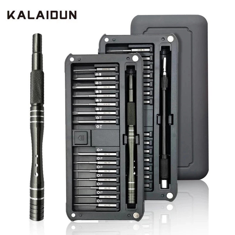 KALAIDUN Screwdriver Set 30 In 1 Precision Magnetic Bits Screw Driver Bit Torx Hex Phillips Mobile Phone Repair Kit Hand Tools