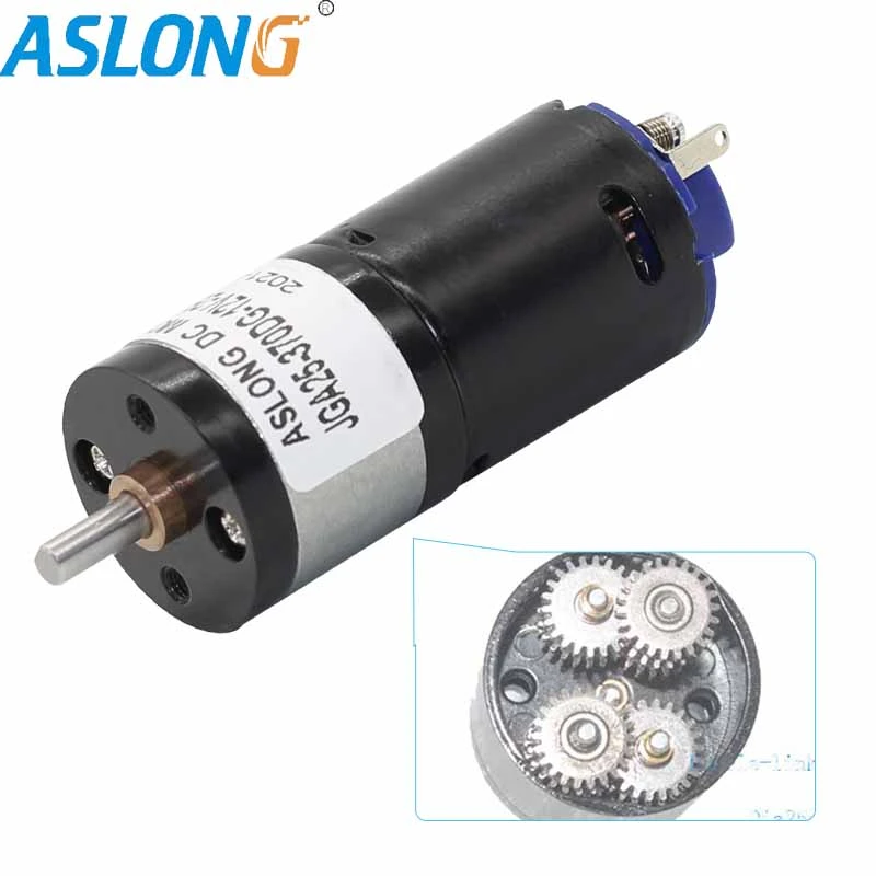 long life double-gear link planetary gear reductor with High magent higher torque 370 PMDC Motor Reducation motor    JGA25-370DG