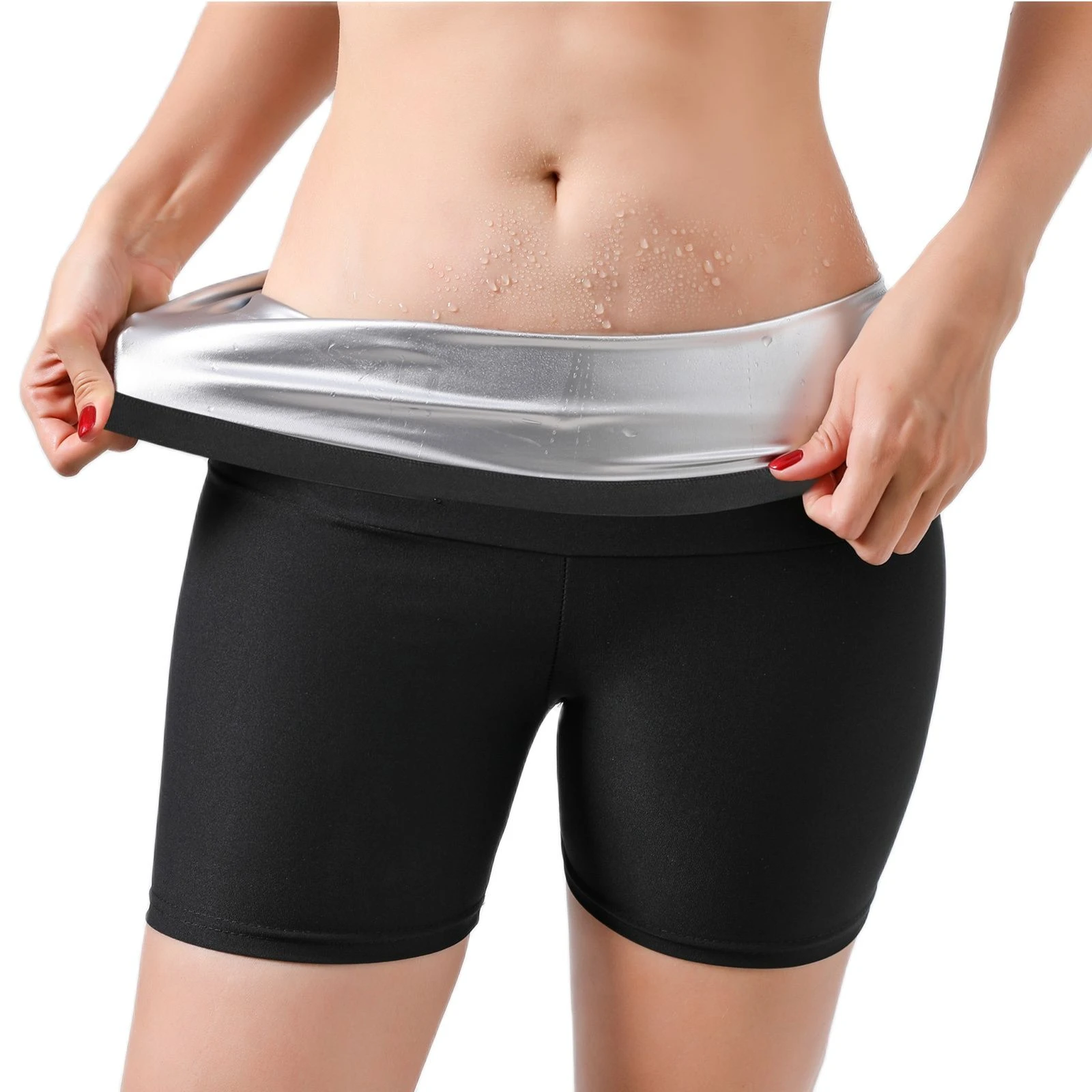 Women Sauna Pants Thermo Sweat Leggings Slimming Body Shaper Tummy Control Fitness Workout Panties Waist Trainer Slimming Shorts