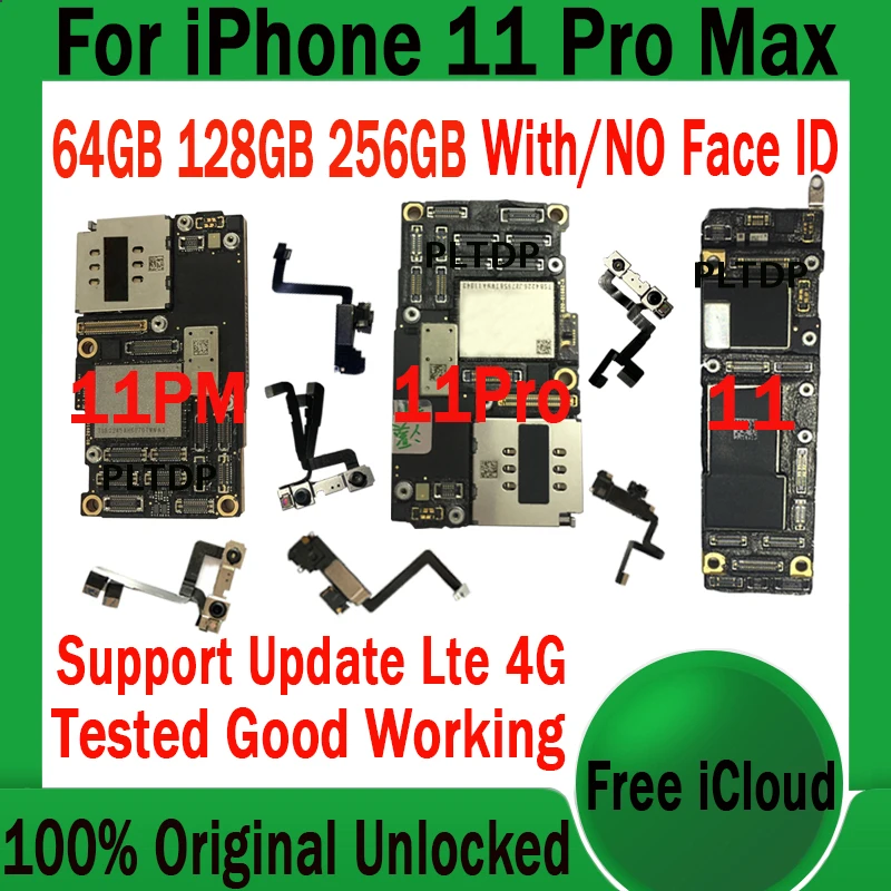 Factory unlocked for iphone 6 Plus 5.5inch Motherboard with/no Touch ID,100% Original With IOS system & full Chips logic board