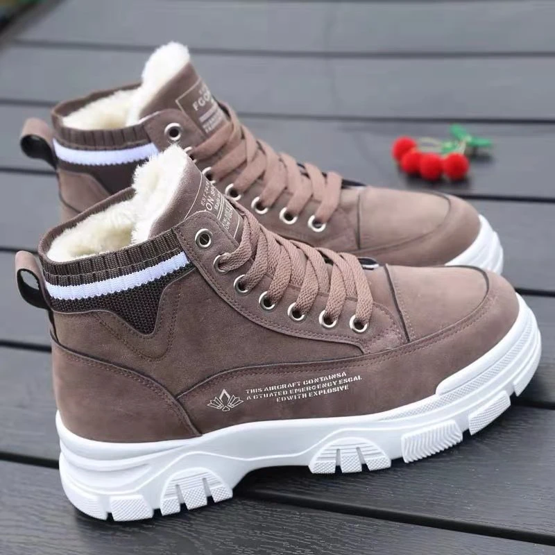 Cotton Shoes Women 2021 New Winter Plus Velvet All-match Student Thick-soled Thickened Warm Snow Women's Cotton Boots