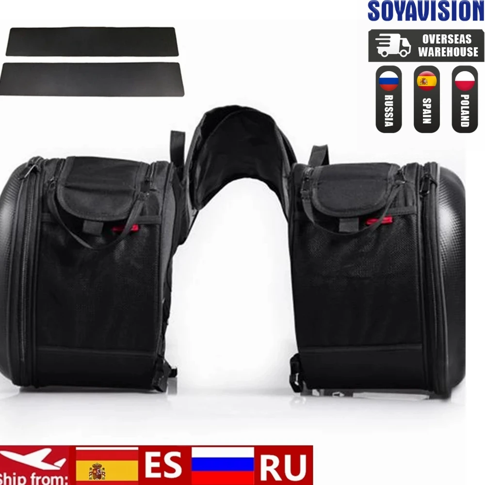 Universal Motorcycle Waterproof Racing Race Moto Helmet Travel Bags Suitcase Saddlebags For BMW KAWASAKI YAMAHA Honda + Raincoat