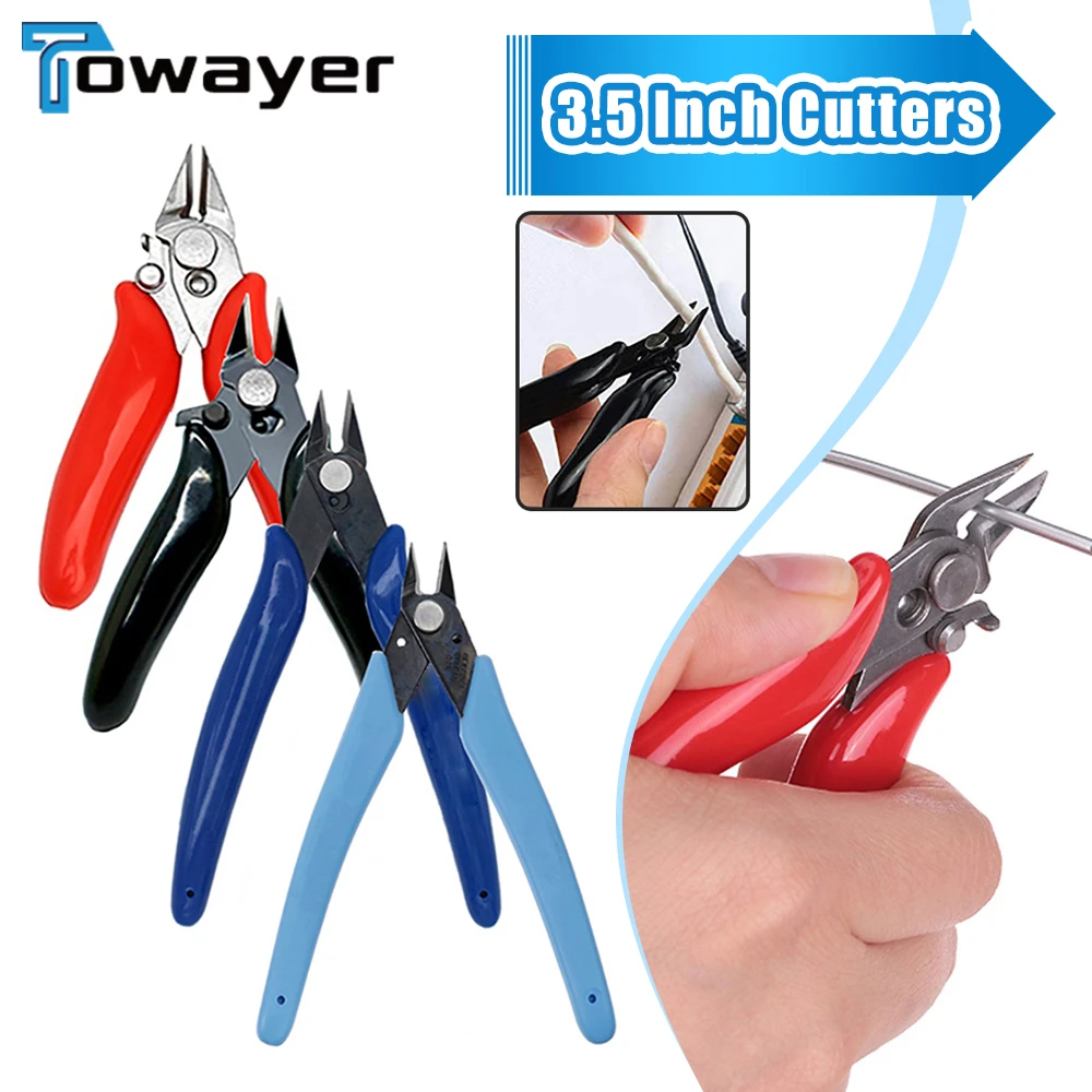 Multi Functional Tools Diagonal Pliers Wire Cable Cutters Electrical Cutting Side Snips Flush Stainless Steel Nipper Hand Tool