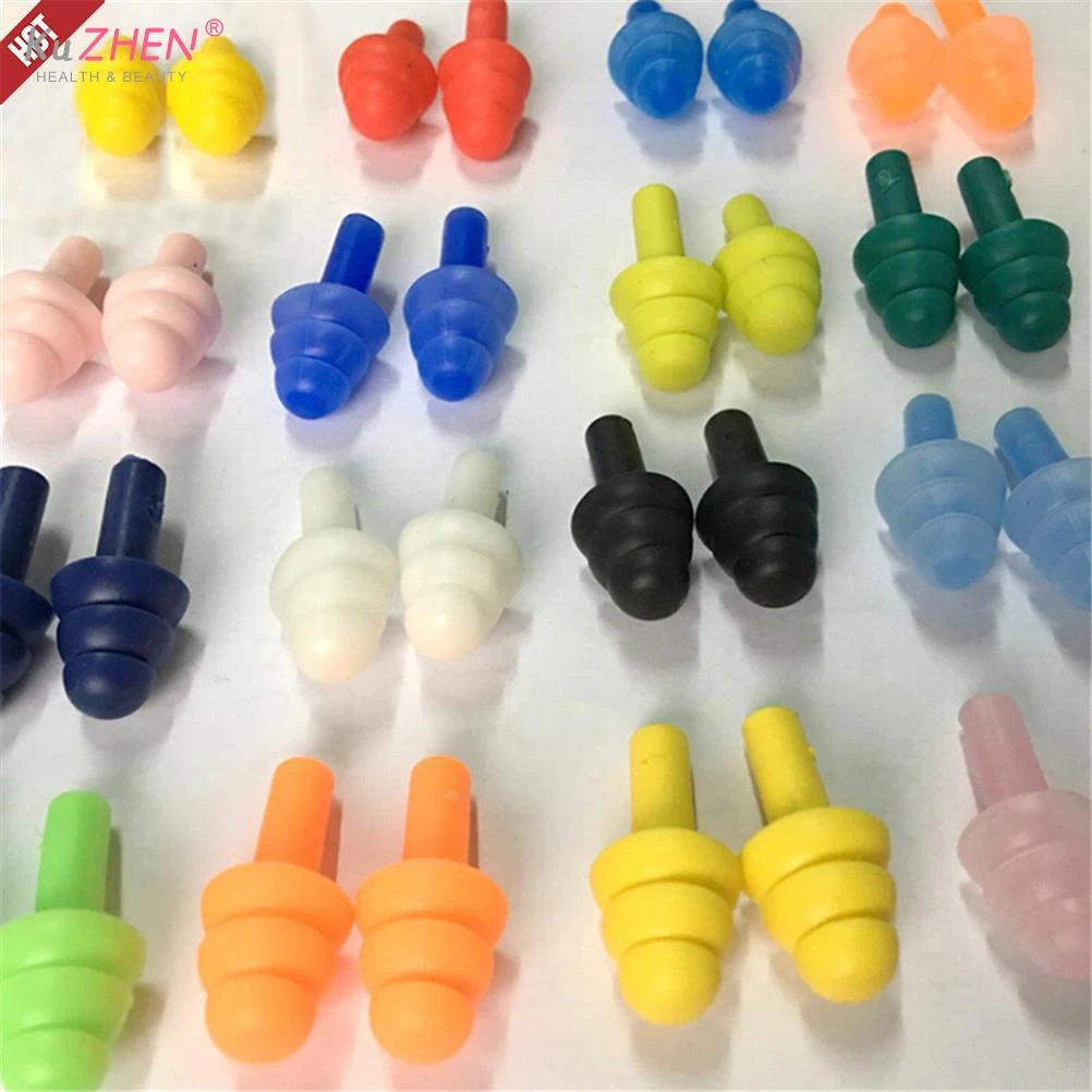 1/5/10Pairs Waterproof Swimming Silicone Swim Earplugs for Adult Swimmers Children Diving Soft Anti-Noise Ear Plug Hot Sale